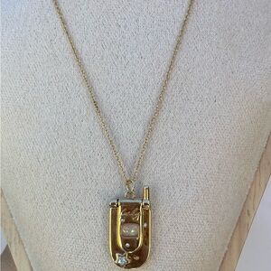 Gold Vintage style Flip Phone pendant necklace with Opal Accents 90’s Nostalgia